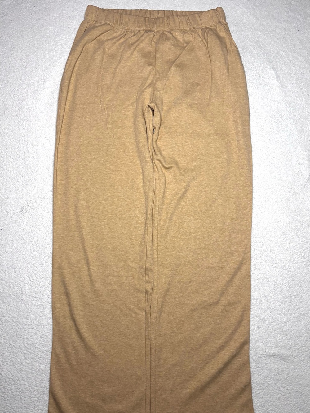 Lands' End Kids Camel-Tan Elastic Waist Sweatpants